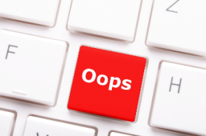 Oops Button on Computer Keyboard | Shutterstock.com