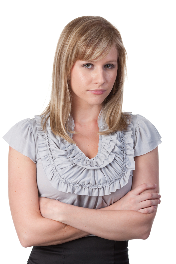 Grumpy Female Worker | Shutterstock.com